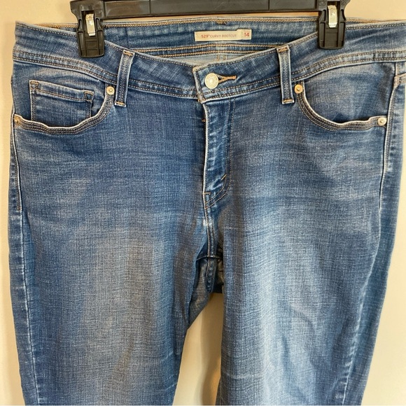 Levi’s Womens 529 Curvy Bootcut Jeans Denim Blue Size 14 - Picture 2 of 7